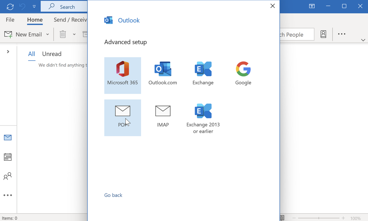 Advanced Setup Applications (Microsoft Office, Outlook Exchange, Google POP, IMAP, Exchange 2013 or earlier)